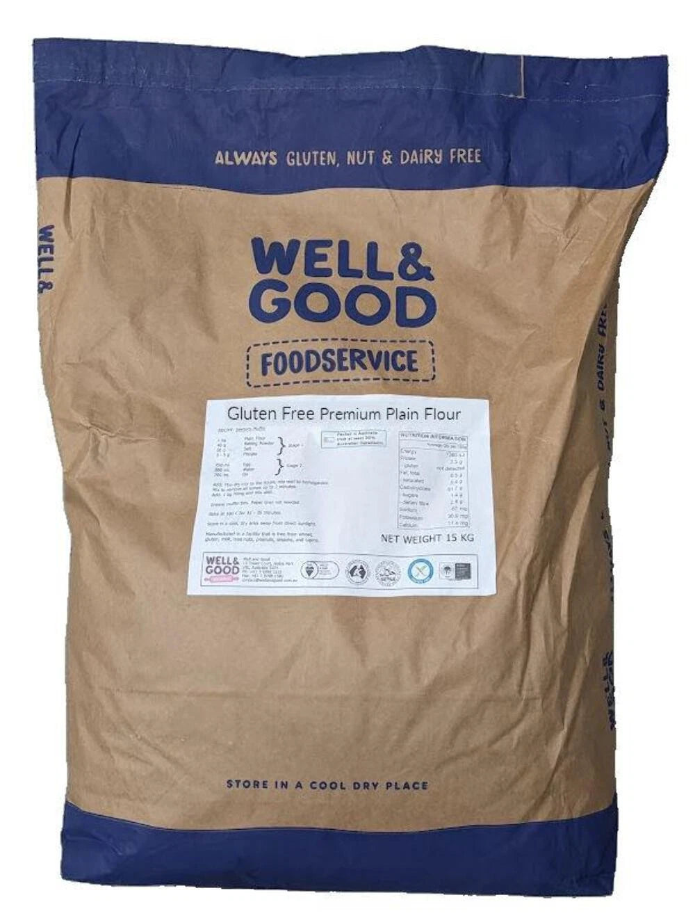Well and Good Premium Gluten Free - Plain Flour – Foodie Co.